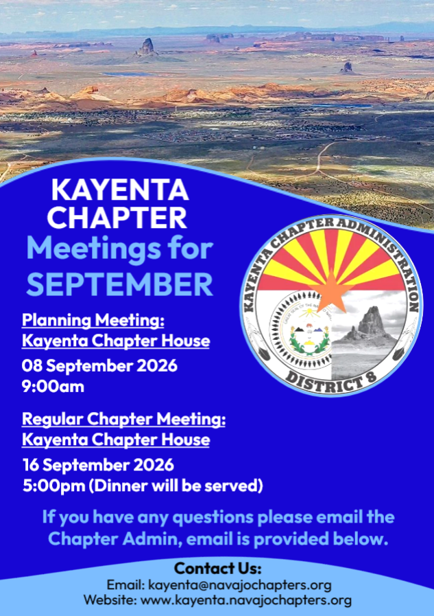 September 2026 Chapter meetings