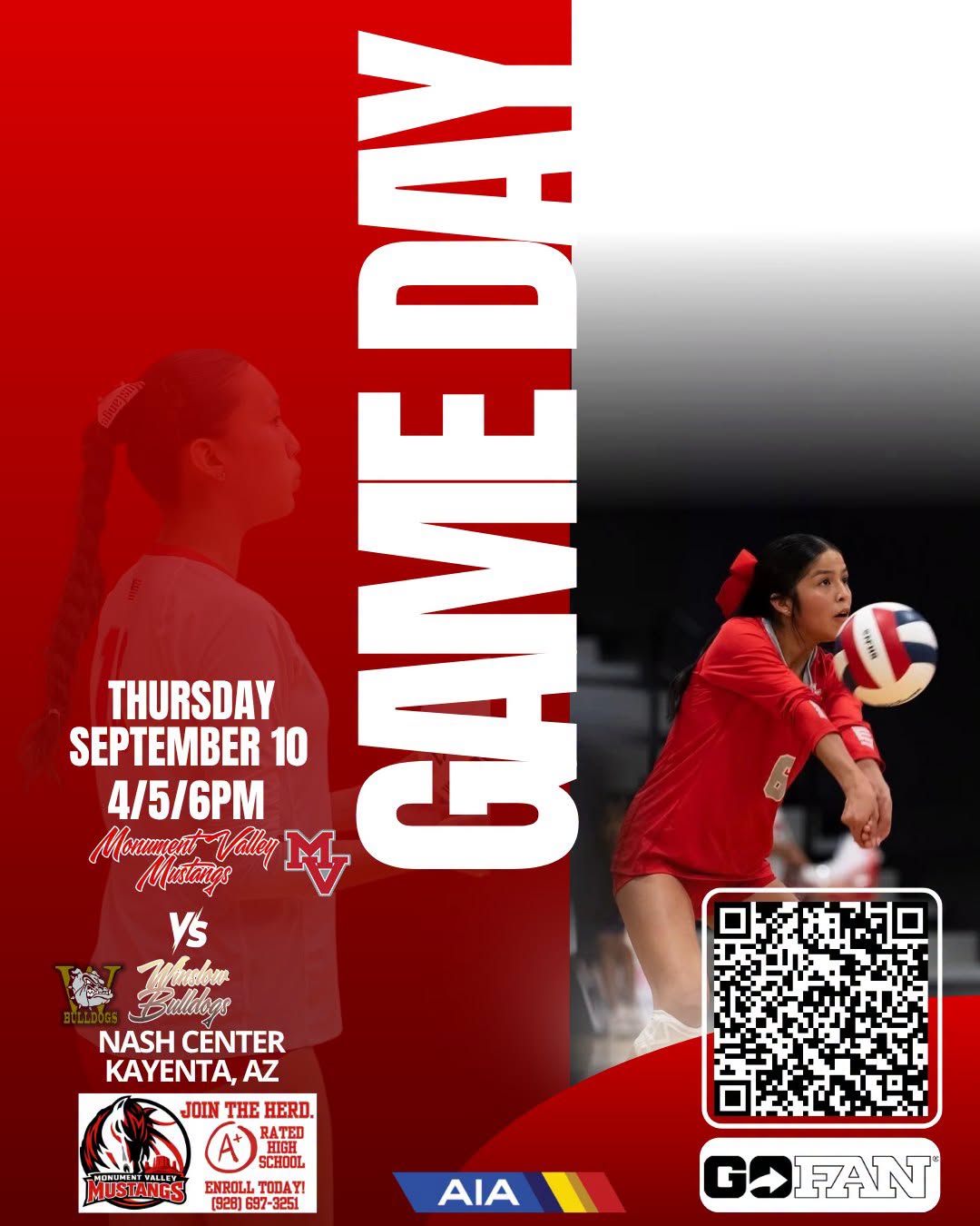 Winslow vs MV Game Day Flyer